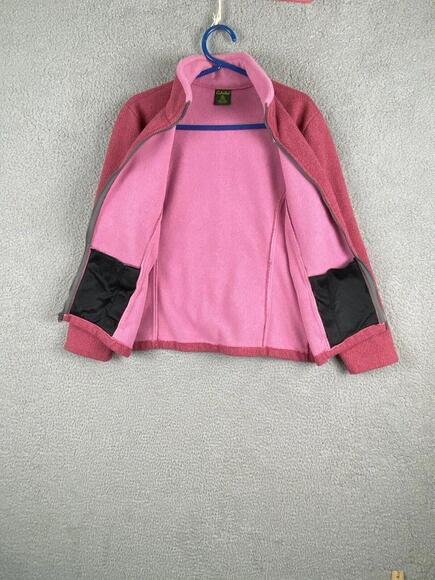 Cabelas Sweatshirt Womens Medium Pink Fleece 1/4 Zip Jacket - Picture 6 of 11